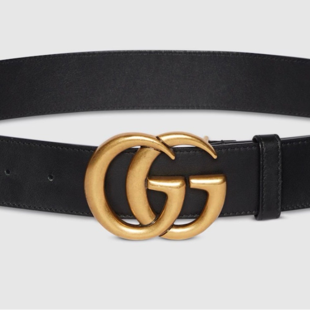 Authentic Gucci GG Marmont wide belt